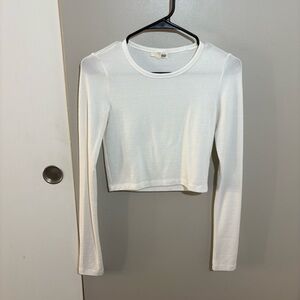 Wilfred Free Long Sleeve Cropped Top